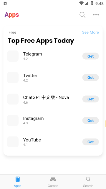 苹果应用商店截图